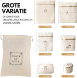 Waszakken set van 6 Beige