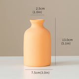 Keramieke Vazen Set Klein 4 Stuk Bruin