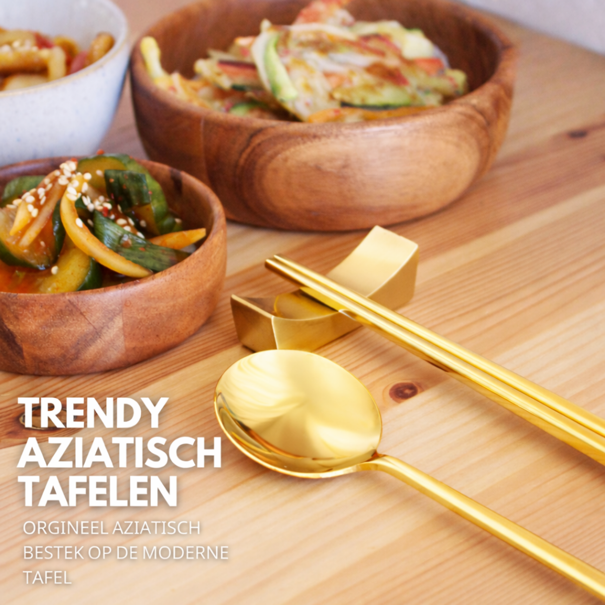 Chopstick Set Goud