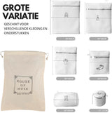 Waszakken set van 6 Beige