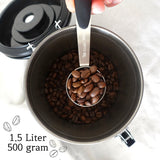 Koffieblik met CO² Ventilatie Wit