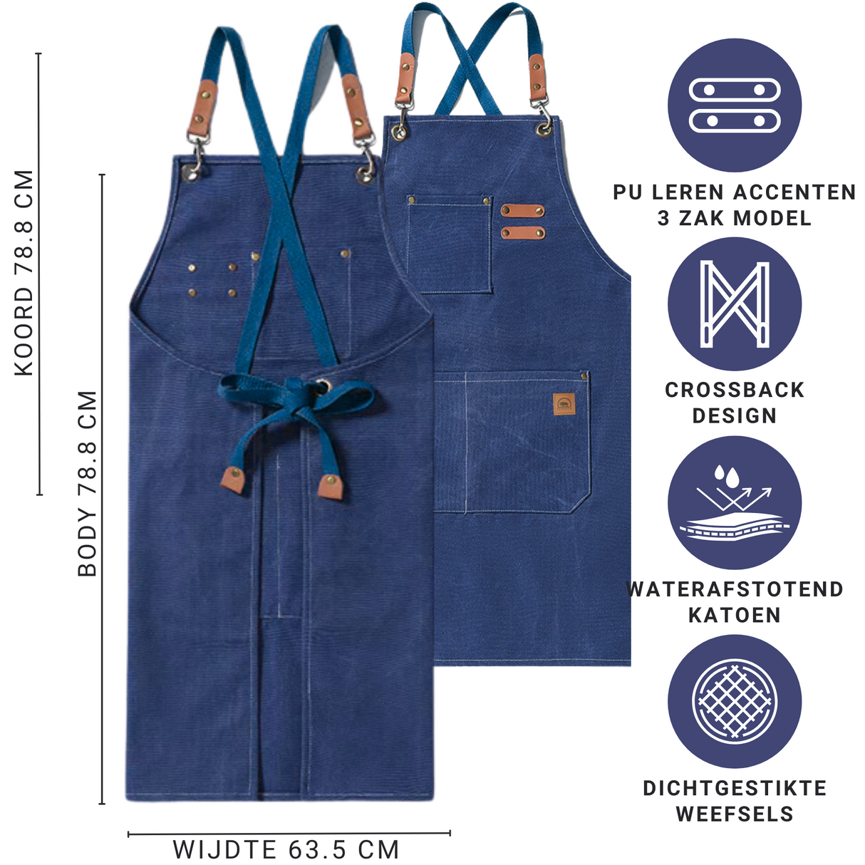 Werkschort Blauw