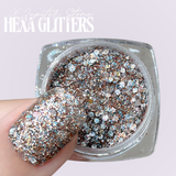 Hexa Glitter Set 12 Stuks