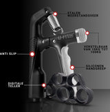 Teller Handtrainer 10KG tot 100KG 8 Delige Set