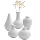Keramieke Vazen Set Klein 5 Stuks Wit