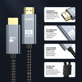 Dual HDMI 2.1 Kabel 2 Meter