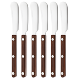 Smeermesjes 6 Stuks Walnut