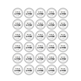 Pro 30ballen Tafeltennisballen 3 Star Wit