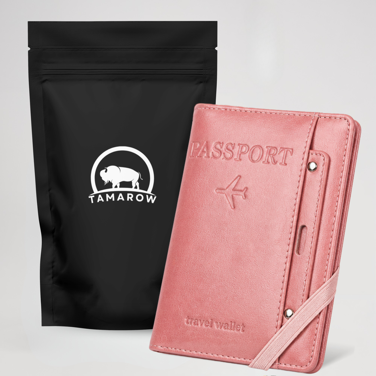 Paspoort Hoesje met Kaarthouder Roze