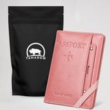 Paspoort Hoesje met Kaarthouder Roze