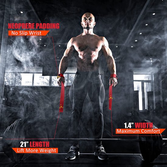 Lifting Straps Rood